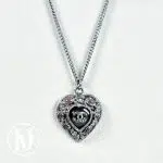 Collier coeur en métal et émail - Chanel Dressingment Votre