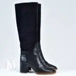 Bottes Édith en cuir et suède noir p.36,5 - Chloé Dressingment Votre