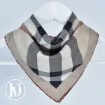 Carré 55 en soie motif tartan - Burberry Dressingment Votre