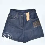 Short denim bleu & monogram t.36 - Louis Vuitton Dressingment Votre