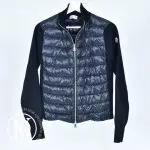 Cardigan zippé matelassé en laine noir t.S - Moncler Dressingment Votre