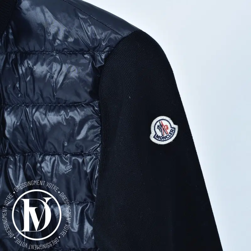 Cardigan zippé matelassé en laine noir t.S - Moncler Cardigan zippé matelassé en laine noir t.S - Moncler – Image 4