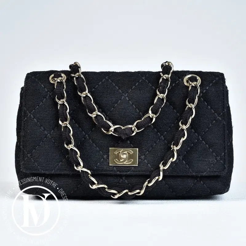 Sac Wild Stitch en tissu surpiqué noir - Chanel Sac Wild Stitch en tissu surpiqué noir - Chanel