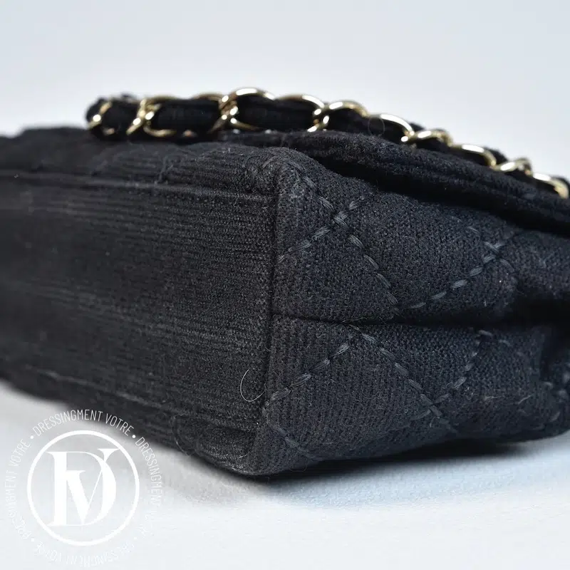 Sac Wild Stitch en tissu surpiqué noir - Chanel Sac Wild Stitch en tissu surpiqué noir - Chanel – Image 7