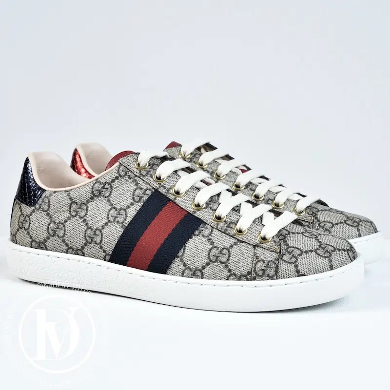 Sneakers Ace toile enduite GG bande web p.37 - Gucci Sneakers Ace toile enduite GG bande web p.37 - Gucci