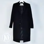 Manteau long en laine noir t.36 - Saint Laurent Dressingment Votre