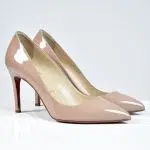 Escarpins Pigalle 100 en cuir verni nude p.37 - Christian Louboutin Dressingment Votre
