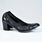 Escarpins vintages en cuir noir p.37,5 - Chanel Dressingment Votre