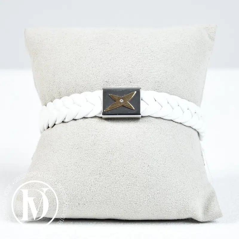 Bracelet Mec J'te Kiff en cuir blanc - Mauboussin Bracelet Mec J'te Kiff en cuir blanc - Mauboussin