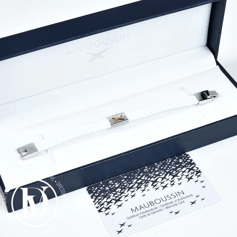 Bracelet Mec J'te Kiff en cuir blanc - Mauboussin Bracelet Mec J'te Kiff en cuir blanc - Mauboussin – Image 2