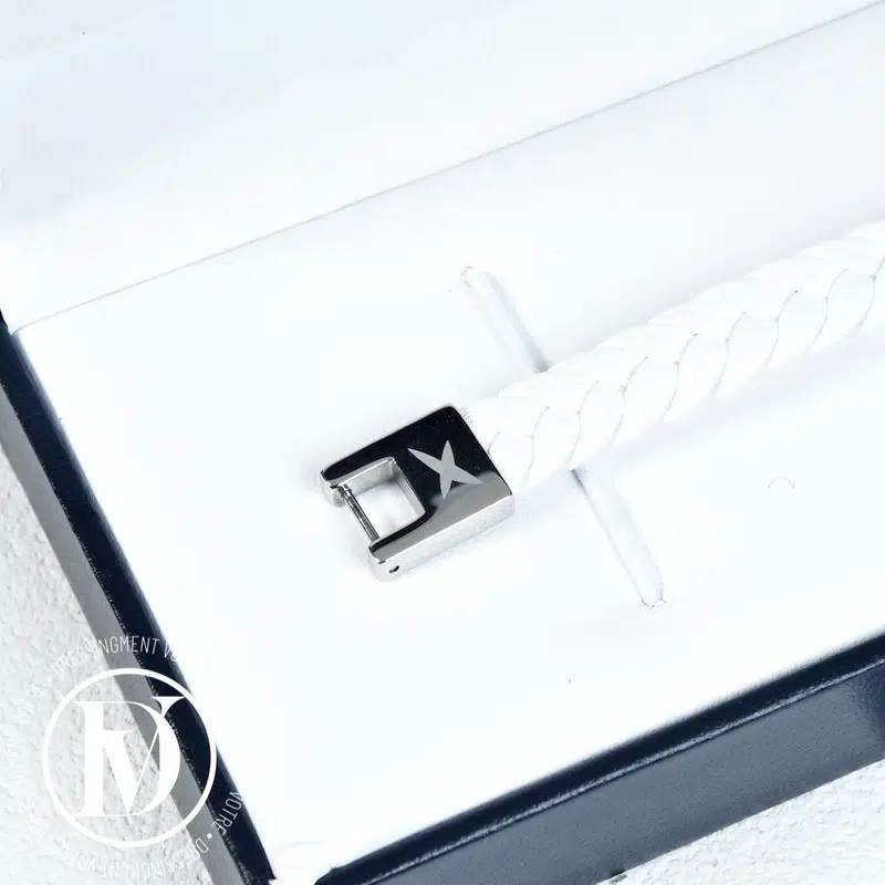 Bracelet Mec J'te Kiff en cuir blanc - Mauboussin Bracelet Mec J'te Kiff en cuir blanc - Mauboussin – Image 3