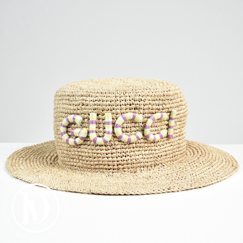 Chapeau en paille à logo t.M - Gucci Dressingment Votre