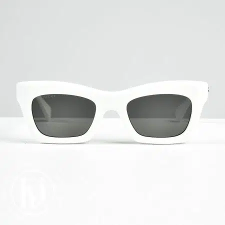 Lunettes de soleil acétate blanc à logo - Gucci Lunettes de soleil acétate blanc à logo - Gucci Dressingment Votre