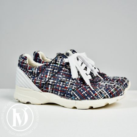 Sneakers en tweed multicolore p.37,5 - Chanel