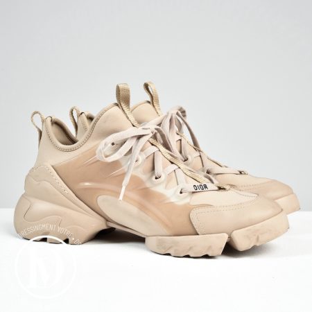 Sneakers D-Connect en toile rose pâle p.37,5 - Dior