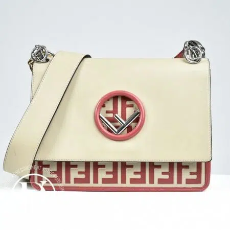 Sac Kan I Logo en cuir bicolore - Fendi Sac Kan I Logo en cuir bicolore - Fendi Dressingment Votre