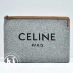 Grande pochette en feutre grise - Céline Dressingment Votre