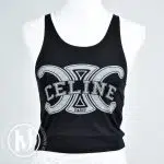 Top en coton noir t.S - Céline Dressingment Votre