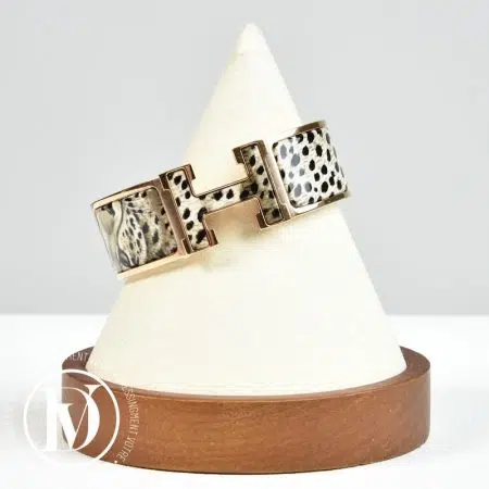 Bracelet large Clic Clac H Acinonyx Jabatus - Hermès Bracelet large Clic Clac H Acinonyx Jabatus - Hermès Dressingment Votre