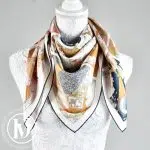 Carré 90 en soie double face "Hermès Factory" - Hermès Dressingment Votre