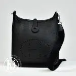 Sac Mini Evelyne cuir noir - Hermès Dressingment Votre