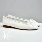 Ballerines en cuir blanc p.37C - Chanel Dressingment Votre