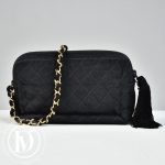 Sac Camera bag en tissu noir - Chanel Dressingment Votre