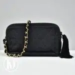 Sac Camera bag en tissu noir - Chanel Dressingment Votre