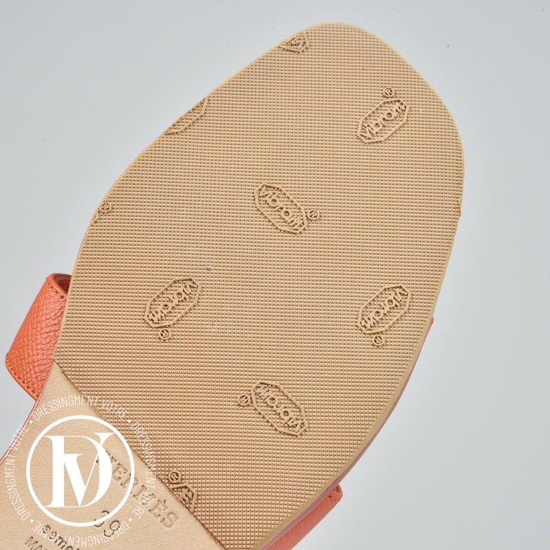 Mules Oran en cuir Epsom orange p.39 - Hermès Mules Oran en cuir Epsom orange p.39 - Hermès – Image 6