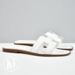 Mules Oran en cuir blanc p.36 - Hermès Dressingment Votre