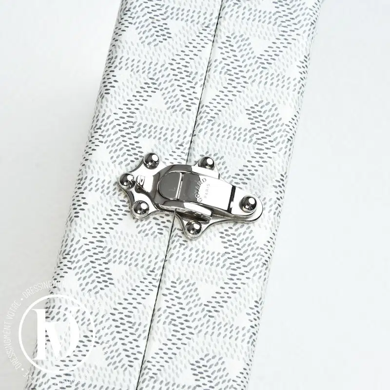 Sac Malle Minaudière en toile Goyardine blanc - Goyard Sac Malle Minaudière en toile Goyardine blanc - Goyard – Image 6