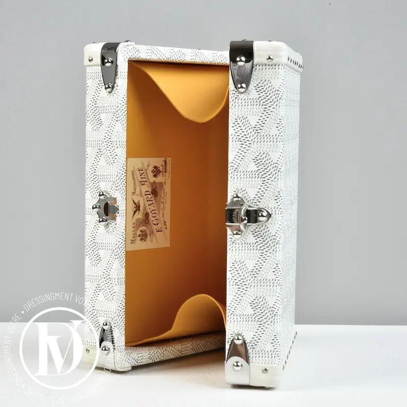 Sac Malle Minaudière en toile Goyardine blanc - Goyard Sac Malle Minaudière en toile Goyardine blanc - Goyard – Image 9