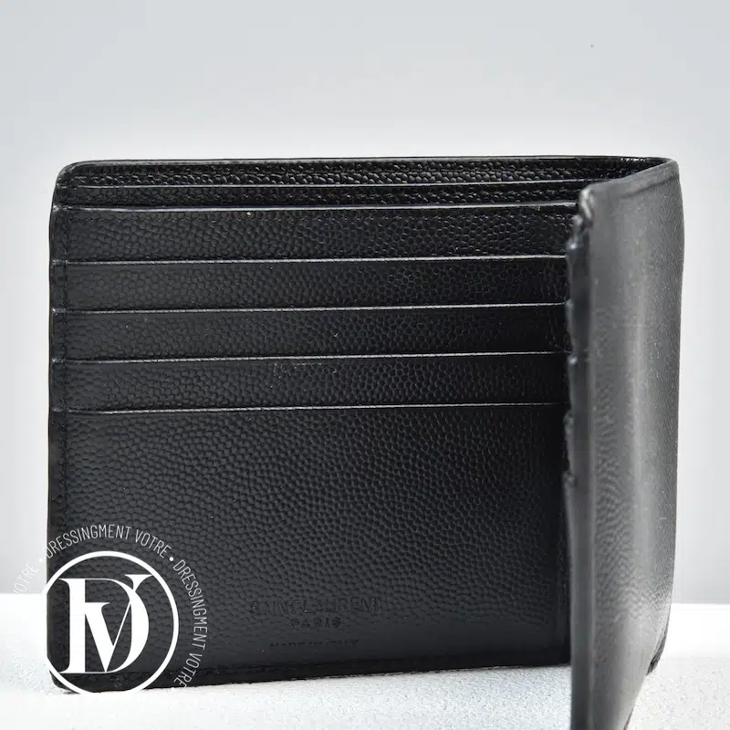 Portefeuille en cuir noir - Saint Laurent Portefeuille en cuir noir - Saint Laurent – Image 2