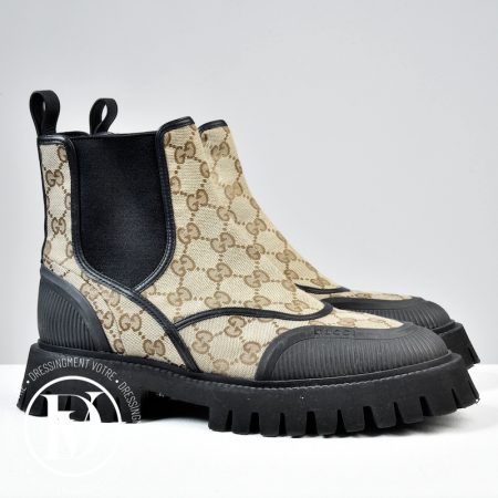 Bottines Chelsea en toile GG p.40 - Gucci