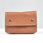 Petite pochette en cuir marron clair - Hermès Dressingment Votre