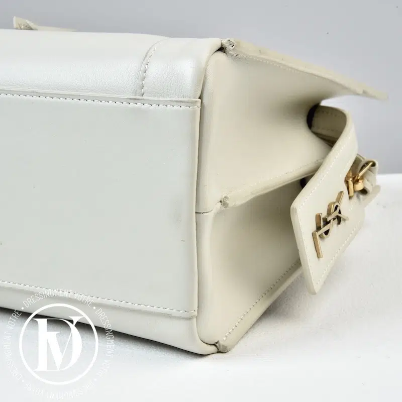 Sac East Side en cuir crème - Saint Laurent Sac East Side en cuir crème - Saint Laurent – Image 7