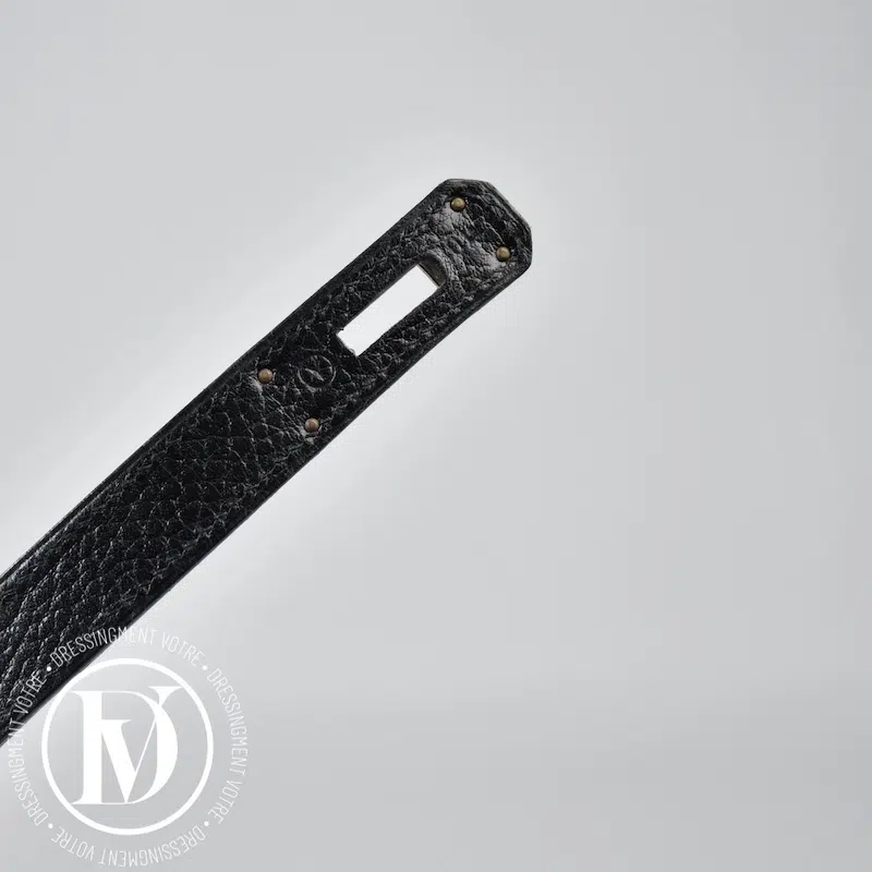 Sac Kelly 40 retourné en cuir Ardennes noir - Hermès Sac Kelly 40 retourné en cuir Ardennes noir - Hermès – Image 7