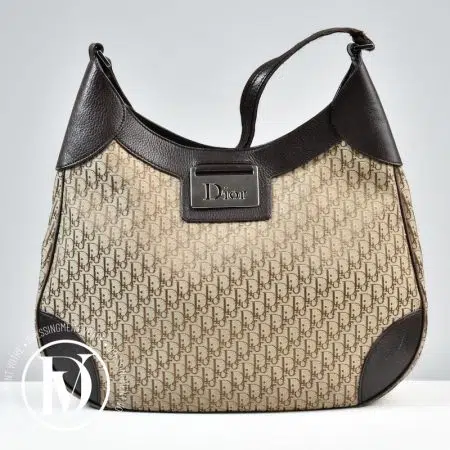 Sac Hobo vintage DiorOblique marron - Dior Sac Hobo vintage DiorOblique marron - Dior Dressingment Votre
