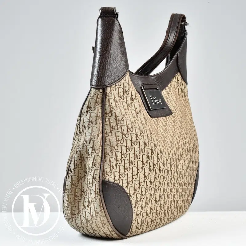 Sac Hobo vintage DiorOblique marron - Dior Sac Hobo vintage DiorOblique marron - Dior – Image 4