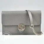 Sac WOC Interlocking en cuir gris - Gucci Dressingment Votre