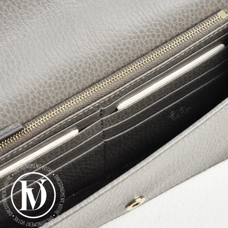 Sac WOC Interlocking en cuir gris - Gucci Sac WOC Interlocking en cuir gris - Gucci – Image 8