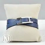 Bracelet Behapi en cuir bleu t.2 - Hermès Dressingment Votre