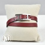 Bracelet Behapi en cuir rouge t.XS - Hermès Dressingment Votre