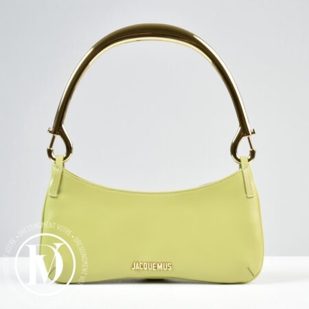 Sac Le Bisou Mousqueton en cuir vert - Jacquemus