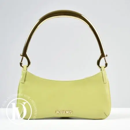 Sac Le Bisou Mousqueton en cuir vert - Jacquemus