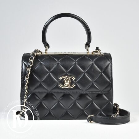 Sac Mini Trendy en cuir noir - Chanel