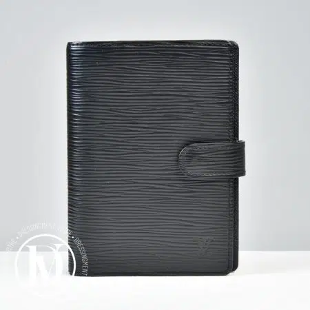 Couverture d'agenda PM en cuir épi noir - Louis Vuitton