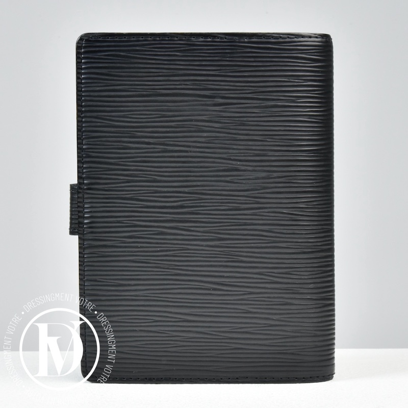Couverture d'agenda PM en cuir épi noir - Louis Vuitton Couverture d'agenda PM en cuir épi noir - Louis Vuitton – Image 3
