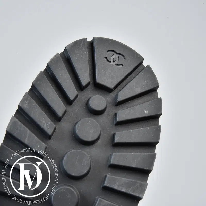 Bottines en cuir noir p.37,5 - Chanel Bottines en cuir noir p.37,5 - Chanel – Image 7