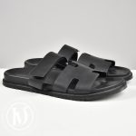 Sandales Chypre en cuir noir p.45 - Hermès Dressingment Votre